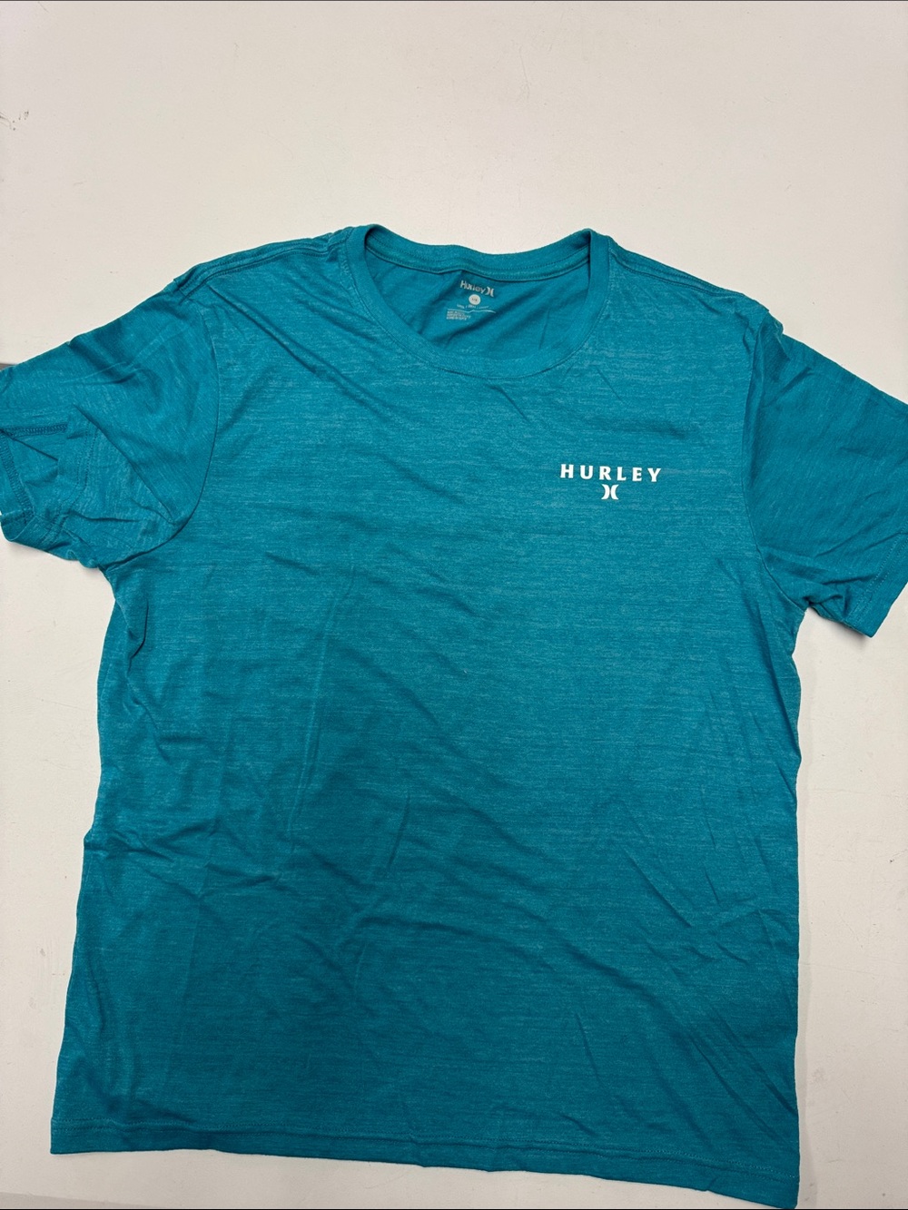 Hurley Men's Teal Short Sleeve Crew Tee